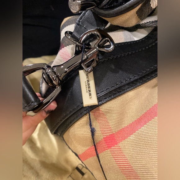 BURBERRY NOVA CHECK LADGE CROSSBODY BAG - Picture 9 of 15